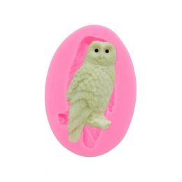 Owl Folded Cake Silicone Mould Handmade Chocolate Soap Mould Cake Dessert Decorative Pattern Pastry DIY Baking Gadgets new