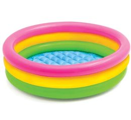 Kids Inflatable Swimming Pool Cartoon Foldable Portable Round Bathtub Indoor Outdoor Summer Paddling Pool Water Play Toy 240403