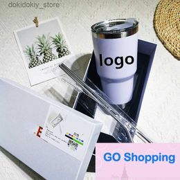 Mugs Hih-end 304 Stainless Steel Vacuum Cup Portable Vehicle-Borne Cups Lare Capacity Coffee Cup Lare Ice Cups Desiner L49