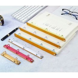 A4 A7 Colour Binder with Backboard DIY Notebook Metal Binder Accessories Hole Clip Loose-leaf Binding Rings Mini Binder