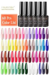 Nail Art Kits Limegirl Multiple Colour Gel Polish Set 80 Colours Semi Permanent UV Led Varnish Soak Off Lacquers Base Top Coat7788896