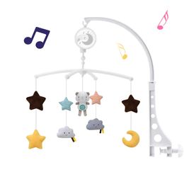 Baby mobile Crib Mobiles Rattles Music Educational Toys Bed Bell Carousel for Cots Infant 012 Months borns Gifts 240409