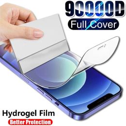 Full Cover Hydrogel Film On the Screen Protector For iPhone 7 8 6 Plus Screen Protector On iPhone X XR XS MAX 11 12 13 Pro