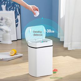 Smart trash can for kitchen House Smart home Dustbin Wastebasket Bathroom automatic sensor trash can garbage bin cleaning tools