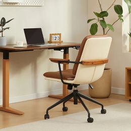 Retro Leisure Office Chairs Modern Office Furniture Home Backrest Computer Chair Bedroom Gaming Chair Lifting Swivel Desk Chair
