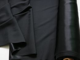 100cm*112cm Super Soft Pure Silk Charmeuse Fabric Black Glossy Natural Silk Satin Material For Gown