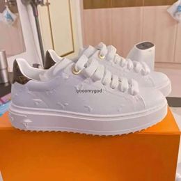 Casual Shoes Brand High Quality Retro Men Leather Lace Up Fashion 3D Printing Sports Women Small White Shoes