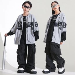 Girls' Jazz Dance Costume Handsome Japanese Street Dance Performance Costume Set Children's Hiphop Show Stage Trend