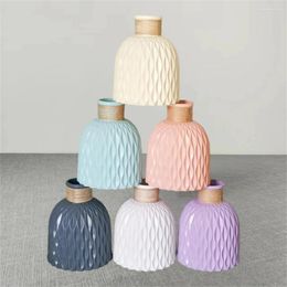 Vases Vase Flower P Origami Plastic Fashion Abs Home Decoration For Desktop Living Room Ornament Arrangement