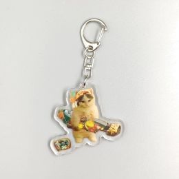 Valorant Anime 5cm Game Keychain Cat Meme Warrior Cat Superhero Kitten Kid Toy For Boys Gift Student Back To School Gift