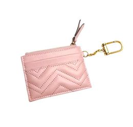 DesignerUnisex Designer Key Pouch Fashion Cow leather Purse keyrings Mini Wallets Coin Credit Card Holder 5 colors keychain with 2494449
