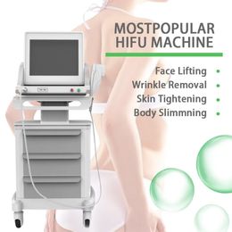 Other Body Sculpting Slimming Hifu Body Slimming 5 Cartridges Face Lift Wrinkle Removal Beauty Instrument Skin Tightening Hifu 10000 Shots