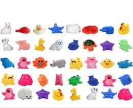 baby bath animal toy Swimming Pool Fun Playing sound Toy Infant Mini Rubber Educational duck frog dog sound Toys5369528