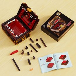 MOC Treasure Chest Monster Multi-Toothed Cannibal Box Building Blocks Set Game Role Assembly Brick Toys Birthday Christmas Gift