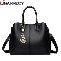 Shoulder Bags Luxury Tassel Designer Ladies 2024 High Quality Leather Handbag Fashion Solid Color Women Messenger Sac