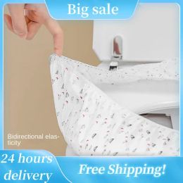 Universal Disposable Toilet Non-woven Seat Cover Mat Waterproof Portable WC Pad Independent Packing Safety Sanitary