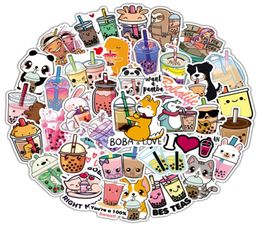 50PCS Cute Cartoon Pearl Milk Tea Stickers Pack For Girl Boba Bubble Teas Decal Sticker To DIY Stationery Luggage Suitcase Laptop 3846415