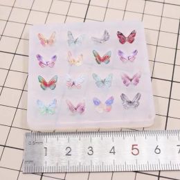 Small Butterfly Shape Epoxy Resin Mold Silcone Mould Nail Art For DIY Hairpin Necklace Pendants Epoxy Resin Craft Jewelry Making