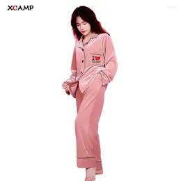 Home Clothing XCAMP Pyjamas Sets Sweet Women Nightgown Autumn And Winter Underwear For Homewear