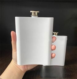 8oz Blank Sublimation Flask Portable 304 Stainless Steel Hip Flask Flagon Whisky Wine Alcohol Bottle VT19303071249