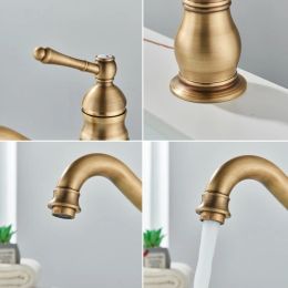 Shinesia Brass Luxury Bathroom Faucet Short And Tall Bathroom Sink Basin Faucet Hot And Cold Water Mixer Crane Tap