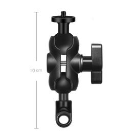 25MM Ball Head Mount Adapter Motorcycle Bicycle Handlebar Clip Rearview Mirror Bracket for GoPro 10 9 8 Camera Mounts