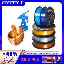 GEEETECH 3d Silk PLA Filament 1kg1.75mm Spool Wire For 3D Printer Material,Safety, Vacuum packaging, special color, Bubble free