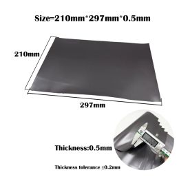 A4 Square Soft Magnet Sheet Black Magnetic Mat for Refrigerator Photo Picture Cutting Die Craft Magnet Magnetic One Side 0.5mm