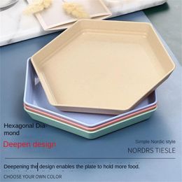 Plates Dinner Emerald Plate European Fruit Simple And Fashionable Home Solid Wood Modern Nut Tray