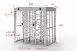 Area panoramica Turnstile a senso unico, Turnstile di sola andata della stazione, Turnstile anti-coda in acciaio inossidabile, canate intelligente in cantiere di costruzione