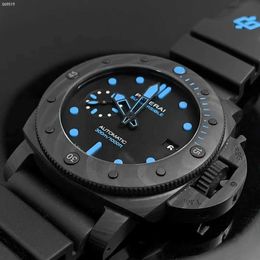 Mechanical Watches Luxury Watch Mens Watch 42mm limited edition 1500 pieces of Perna Sea diving carbon Fibre automatic mechanical mens watch PAM00960