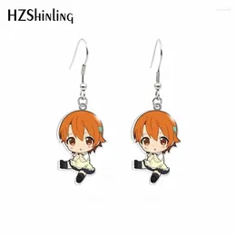 Dangle Earrings Cartoon Anime Working!! Pattern Acrylic Hook Drop Resin Epoxy Fashion Jewelry