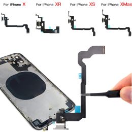 Charger Dock Flex Cable For iPhone X XR XS 11 Pro Max Charging Port Module With Microphone Replacement