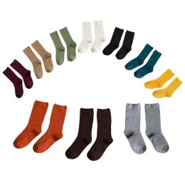 Women Winter Warm Fluffy Socks Soft Elastic Coral Velvet Socks Indoor Floor Socks Breathable Pure Colors Mid-Calf Length Socks
