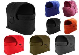 Winter Fleece Balaclava Warm Hooded Face Mask Neck Warmer For Men Women Exercise Bicycle Thermal Fleece Balaclava Hats Beanies7948831