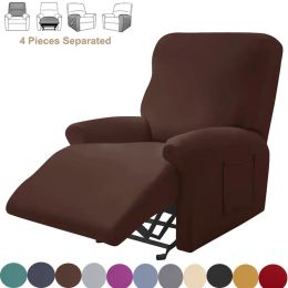 1 Seater Split Recliner Sofa Cover for Living Room Elastic Spandex Lazy Boy Chair Cover Relax Armchair Cover Furniture Protector