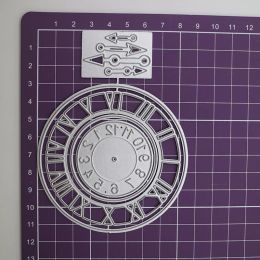 2024 Clock Cutting Dies Embossing Die Cut Mould Scrapbook Decorative DIY Student Educational Blade Punch Stencils