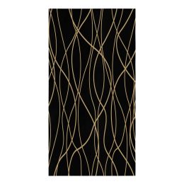 Twisted Lines Art Black Background 45x75 Microfiber Kitchen Towel for Hand Dry Bathroom Cleaning Cloth Set Printed Beach Towels