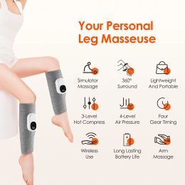 Air Pressure Calf Massager, 4 Level PhysicalMachine, Arm, Leg Muscle Relaxation, Promote Blood Circulation, Relieve Fatigue