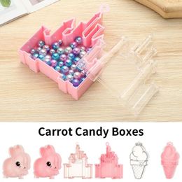 Gift Wrap Decor Wedding Souvenir Nail Storage Earrings Collection DIY Carrot Candy Box Casket Case Jewellery Accessories