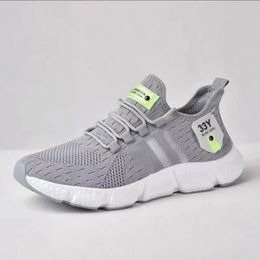 Men Shoes High Quality Fashion Unisex Sneakers Breathable Running Grey Tennis Shoes Breathable Comfortable Casual Shoe Women 240328