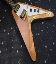 Guaranteed 100 High Quality Custom Shop Nature Wood Flying V Jim 1005 Electric Guitar9955045