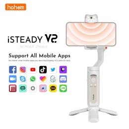 Gimbal Hohem iSteady V2 3 Axis Smartphone Stabiliser AI Tracking Gesture Control Selfie Stick for iPhone Action Camera Handheld Gimbal