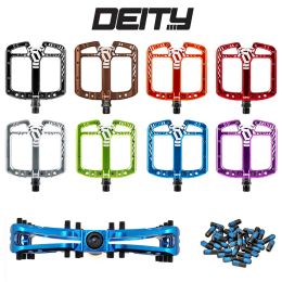 DEITY TMAC Bicycle pedals Aluminum alloy wide platform pedals BMX downhill Mtb Bike Accessories MTB DH Bike Anti-Slip Pedal