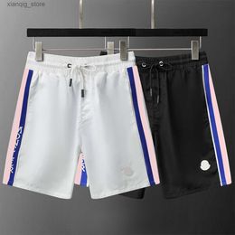 Men's Shorts 2024 New Mens Shorts Fashion Designer High end Atmosphere Casual Elastic Band Embroidered Letter Quick Drying Swimwear Beach Pants Asian Size M-3XL L49