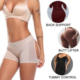 Women's Sexy Butt Lifter Body Shaper Pants Low Waist Buttocks Enhancer Shorts Booty Underwear Hollow Breathable Mesh Boxers