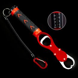 Fishing Gripper Lip Grippers Fishing Fish Grabber Tool Lip Clamp With Weight Scale Anti-Rust For Beginner Fishing Enthusiasts