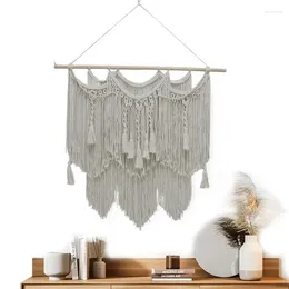 Tapestries Macrame Wall Decor Hung Crafts With Tassels Handmade Indoor Art Boho Home