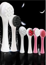 Whole Double Sides Silicone Facial Cleansing Brush 3D Face Cleaning Massage Tool Multifunctional Silicone Facial Brush2810914