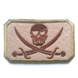 Embroidered/PVC Patch NAVY SEALS Jolly Roger Pirate Skull Crossed Swords Patch Army Military Tactical Embroidery Badges